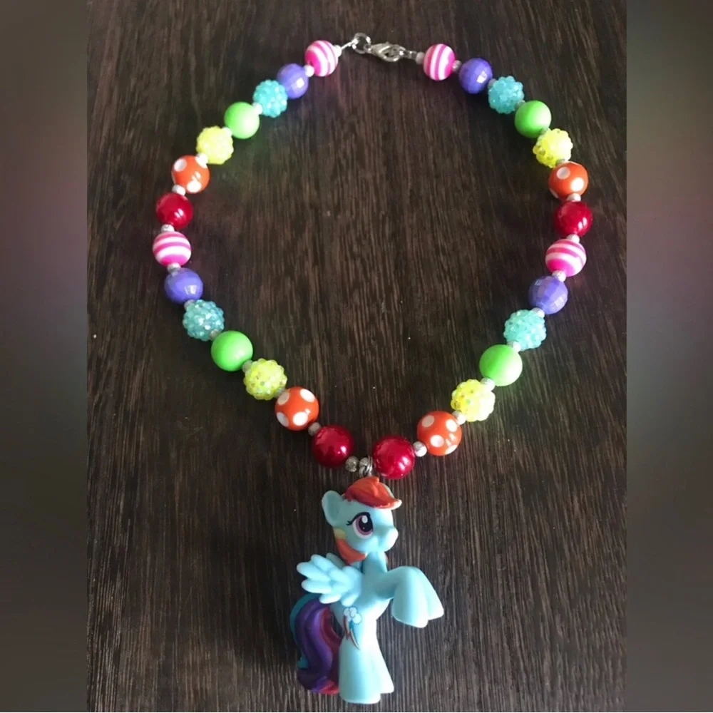My Little Pony Rainbow Beaded Kids Necklace - Multicolor